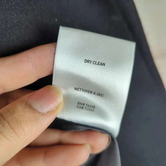 Laundry By Sheli Segal Size 2 Woolen Blend Jacket Black Double Breasted Belted - Picture 9 of 14